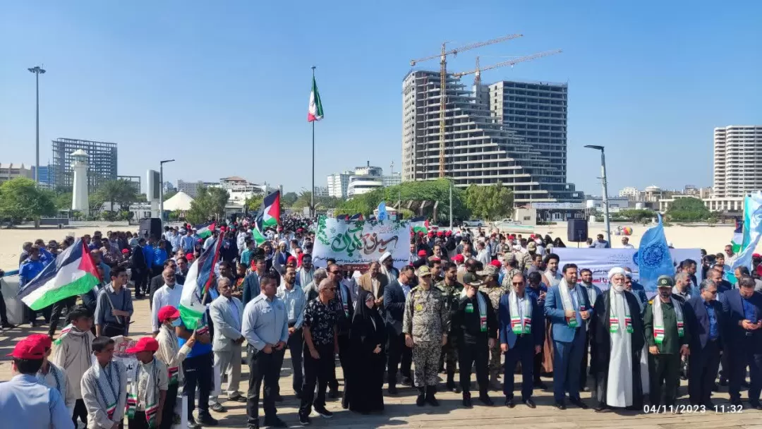اعلام انزجار جزیرهنشینان کیش از استکبار جهانی