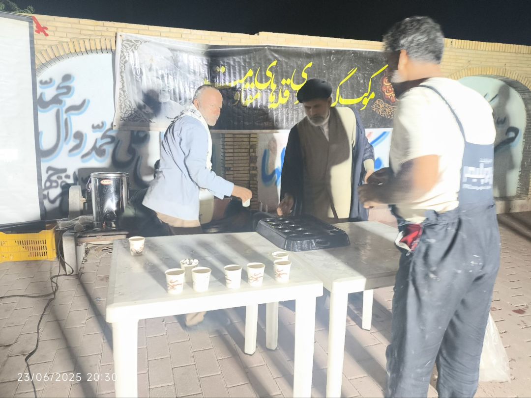 برپایی موکب حسینی همراه با یاد حماسهآفرینیها