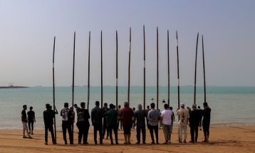 «عَلَم شویی» در ساحل خلیج‌فارس