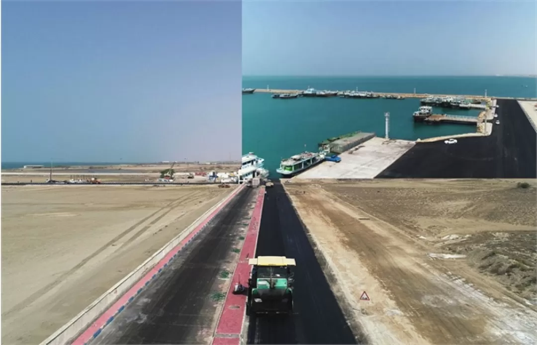 پیشرفت ۹۱درصدی طرح احداث مسیرهای دسترسی بندر سیریک