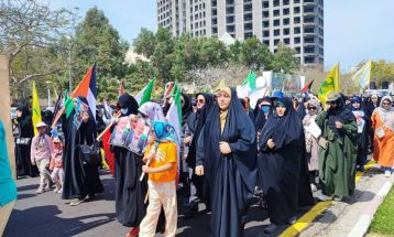 راهپیمایی مدافعان خلیج‌فارس در روز قدس