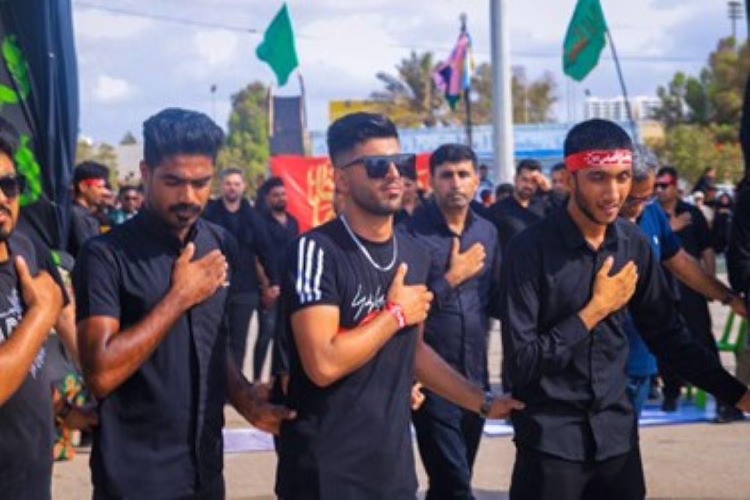 عزاداری محبین حضرت عباس در کرانه خلیجفارس